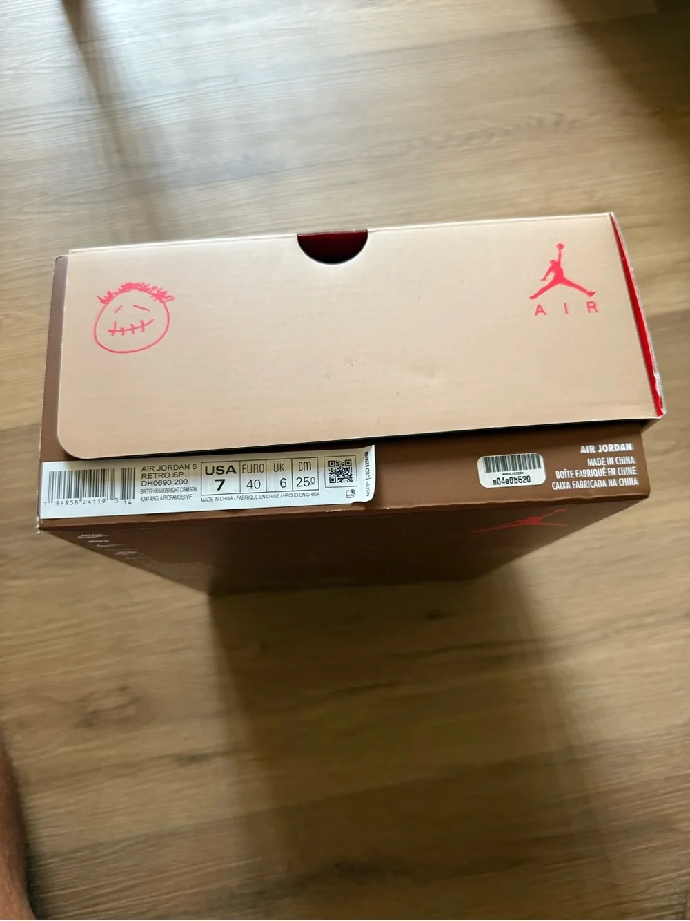 Nike Air Jordan 6 Retro Travis Scott British Khaki DH0690 200 Men’s Size 7 New